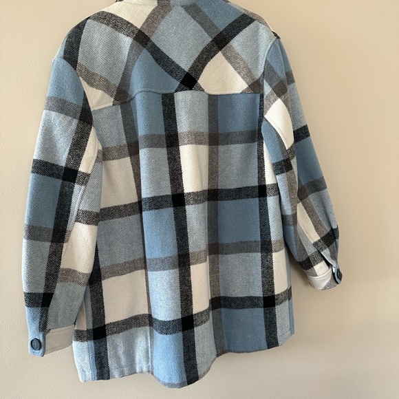 Garage Plaid Shacket - Picture 2 of 2